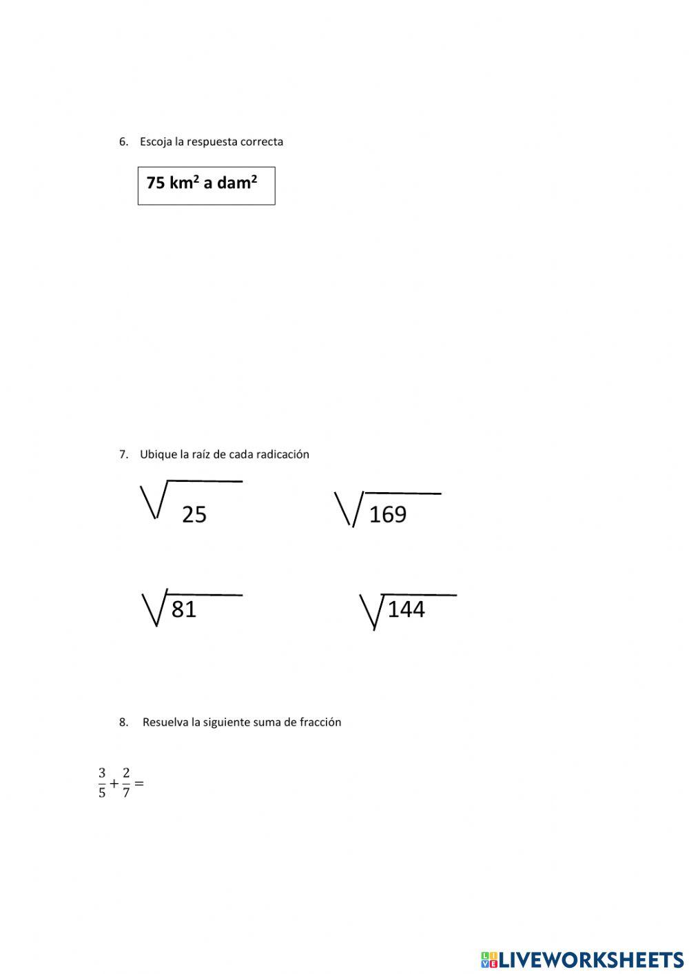 Evaluación quimestral