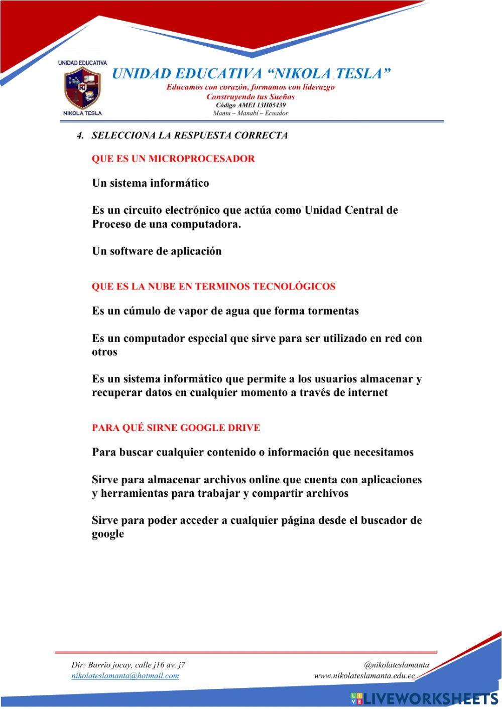 EVALUACION 1ER QUIMESTRE 7mo 2021