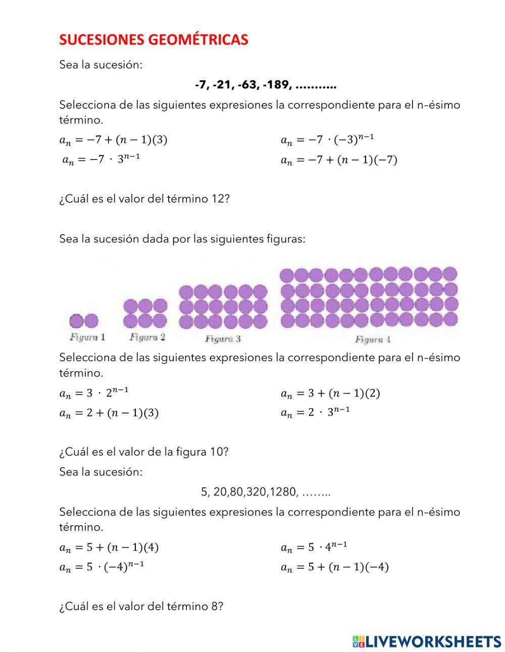Suceciones Geometricas