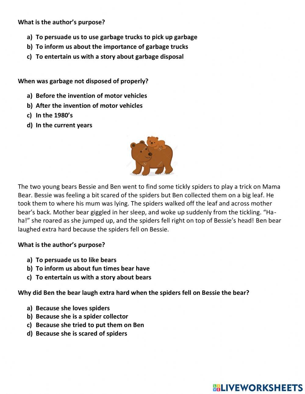 What Is The Author's Purpose?