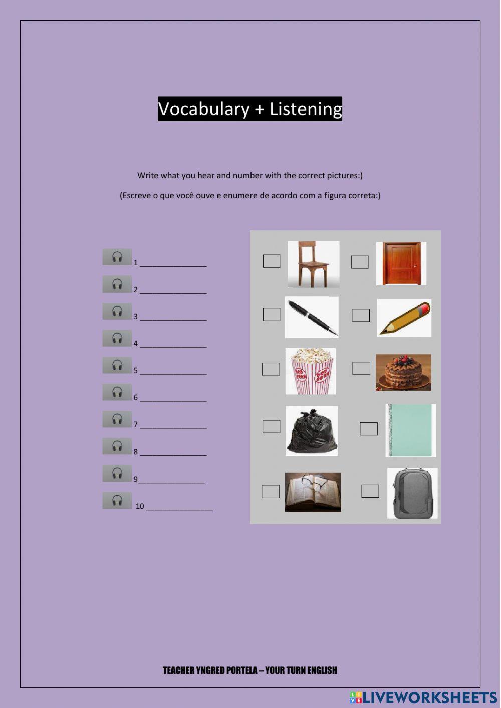 Singular Nouns - Listening - This is a,an
