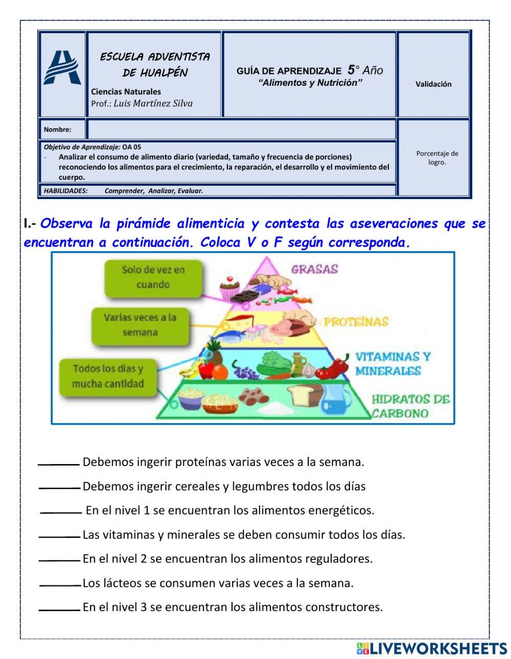Alimentos y nutrición