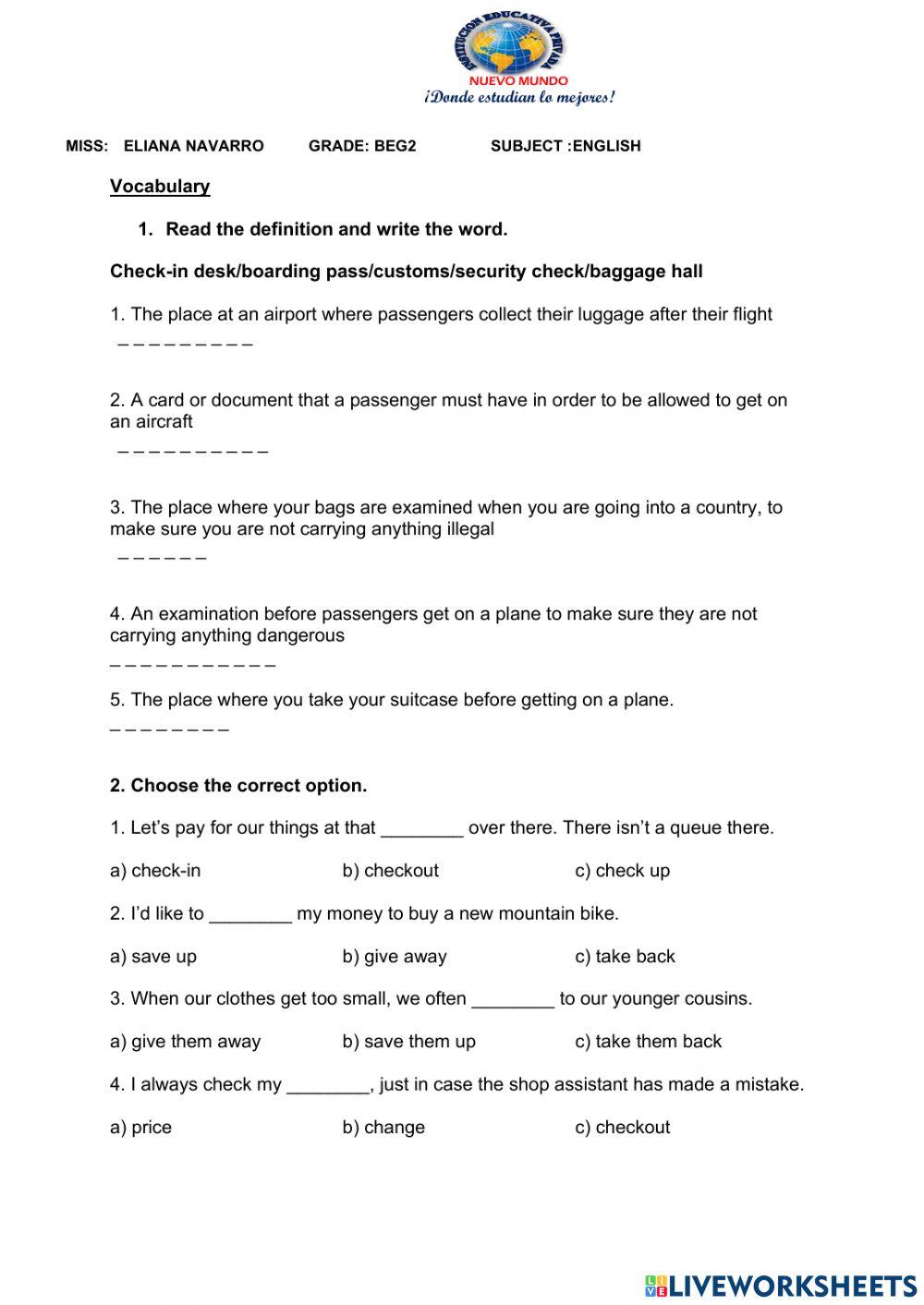 Examen beg2 3er bimestre