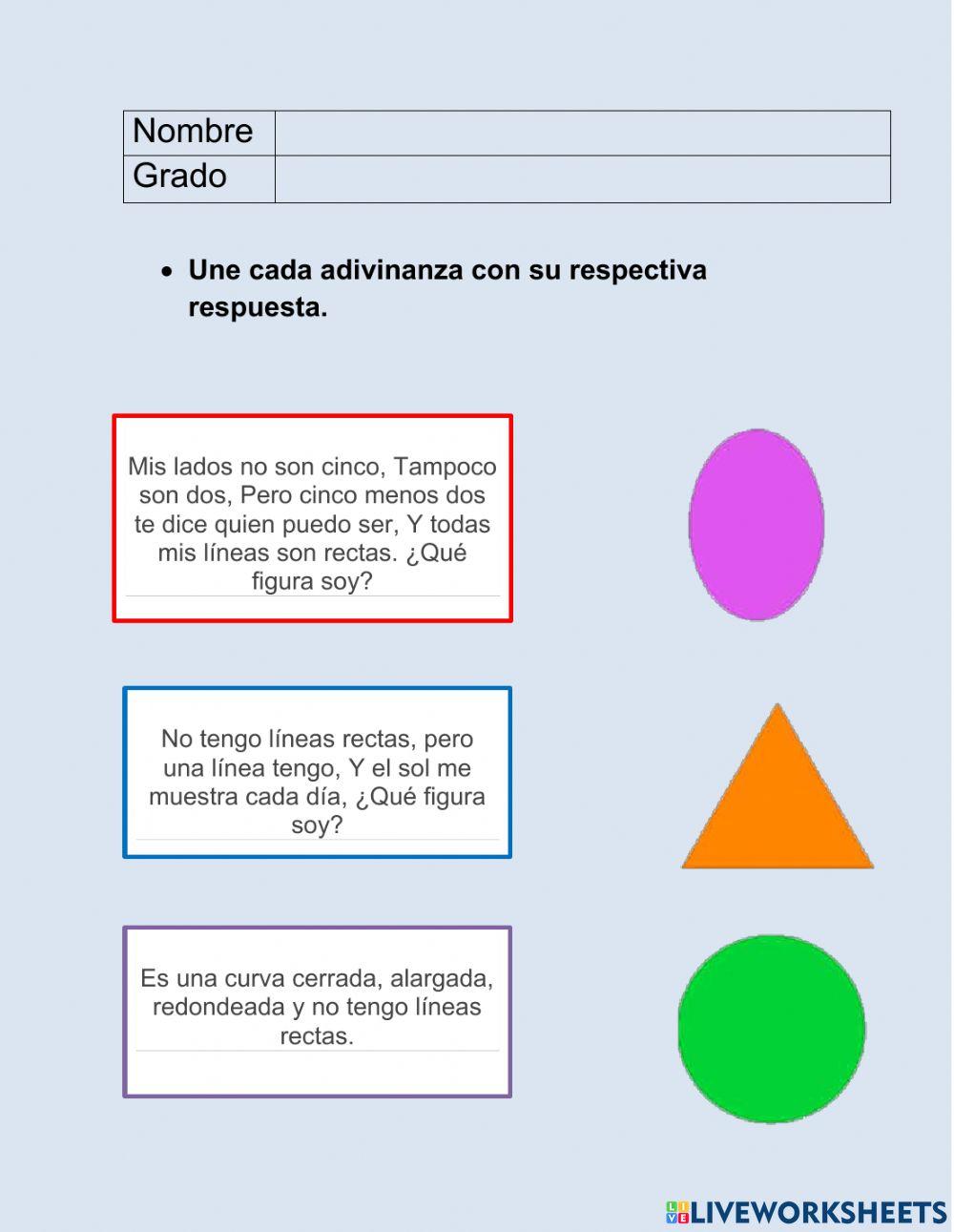 Las figuras geométricas.