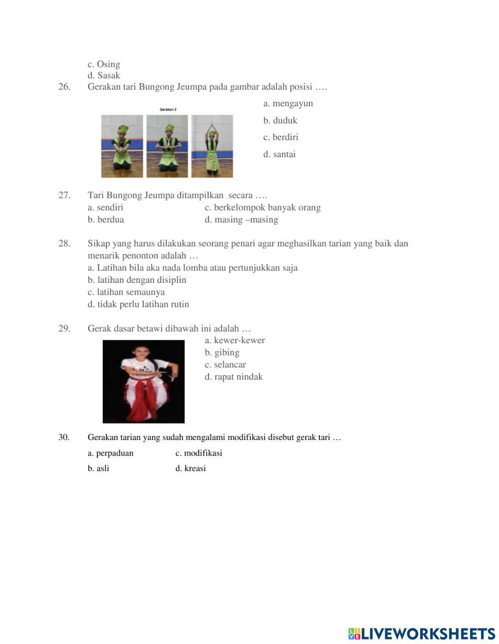 Remedial PTS Tema 1 Kelas 4