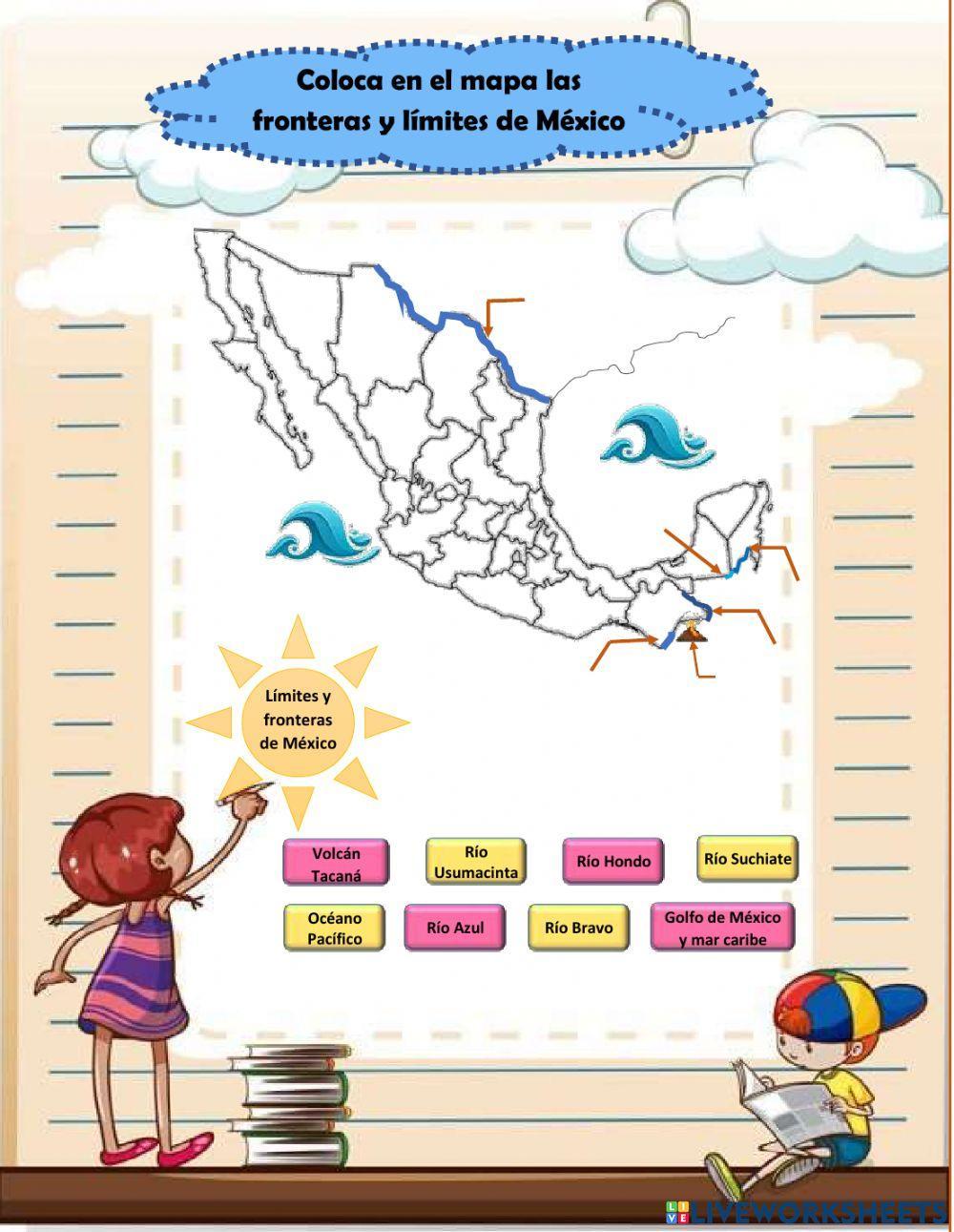 Fronteras y límites de México