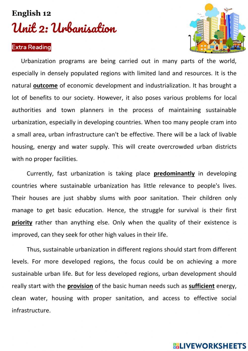 G12 - unit 2 - reading comprehension