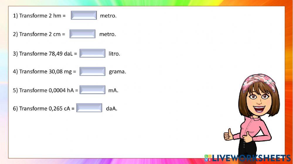 Medidas de comprimento