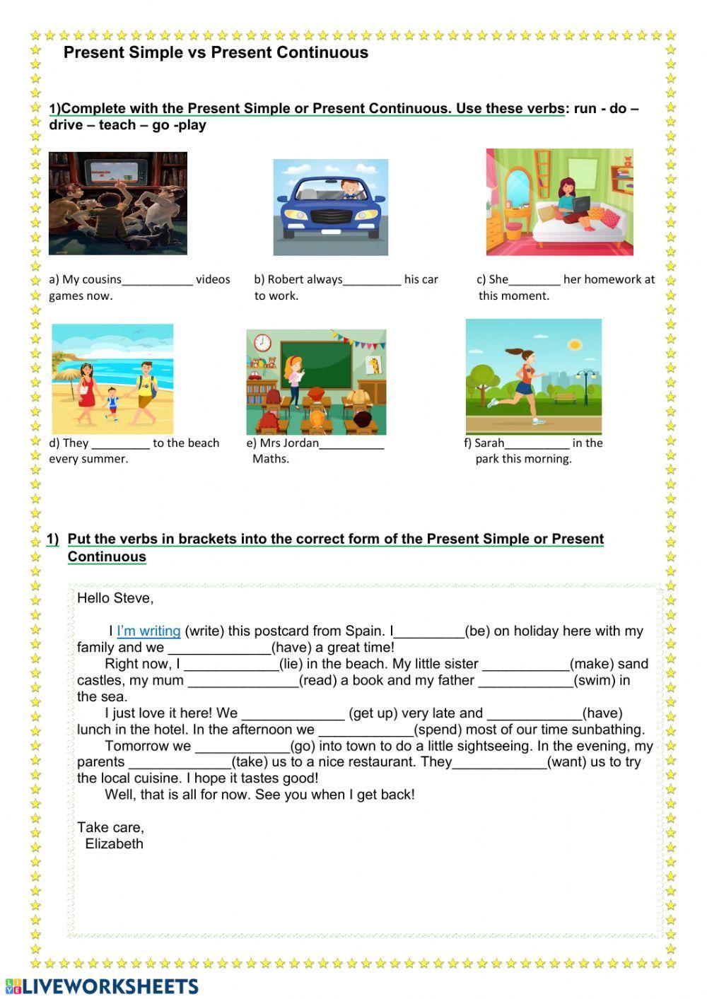 Present simple vs Present Continuous