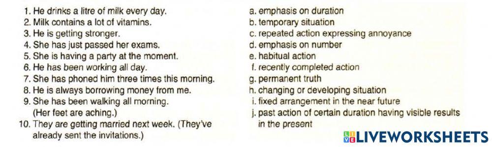 Present Tenses. Meanings and Uses