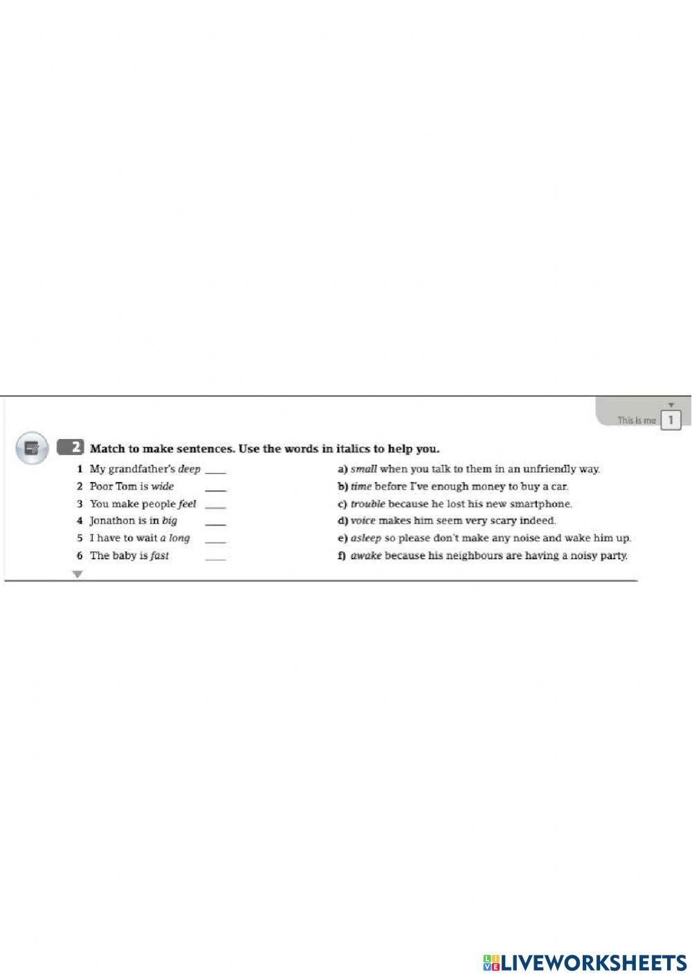 B1-Workbook Unit 1-Grammar and Vocabulary