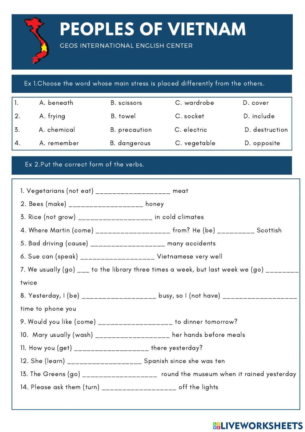 Worksheet 3-Grade 8-U3