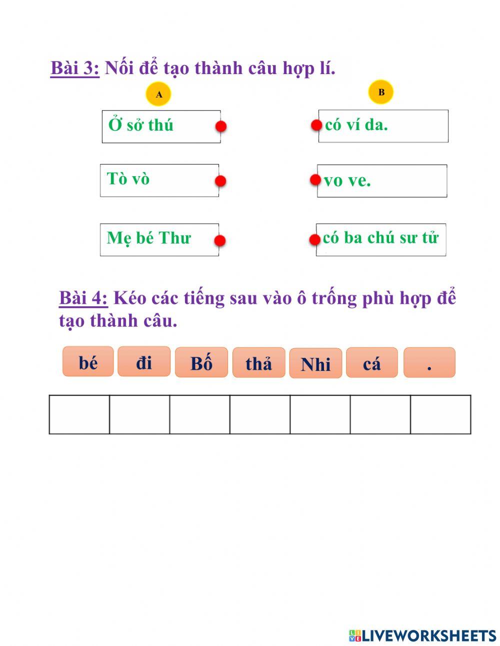 Tiếng Việt Tuần 4 - số 1