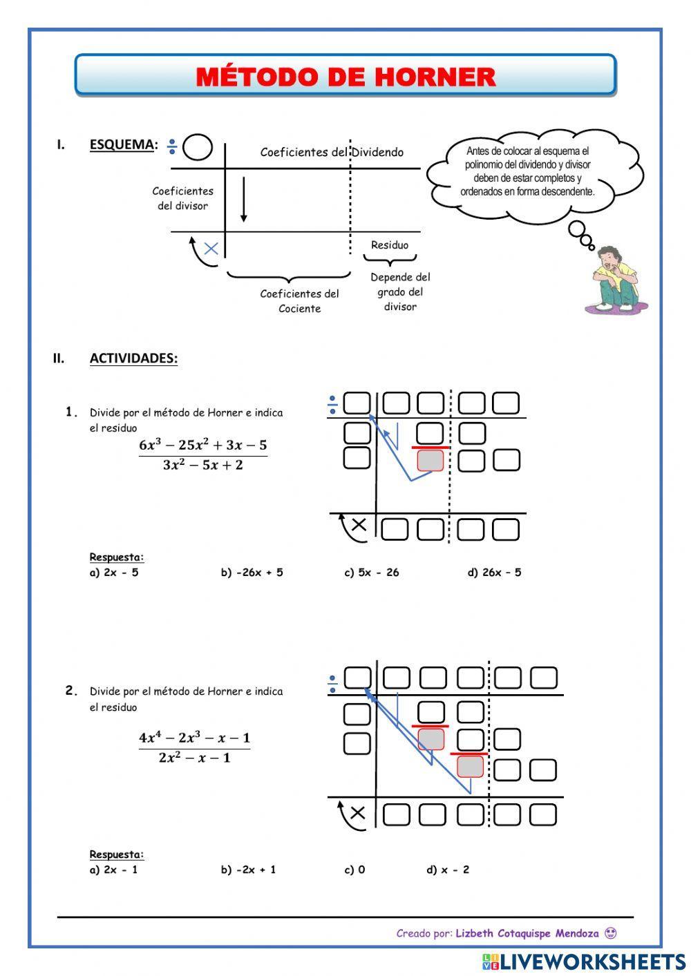 División de polinomios