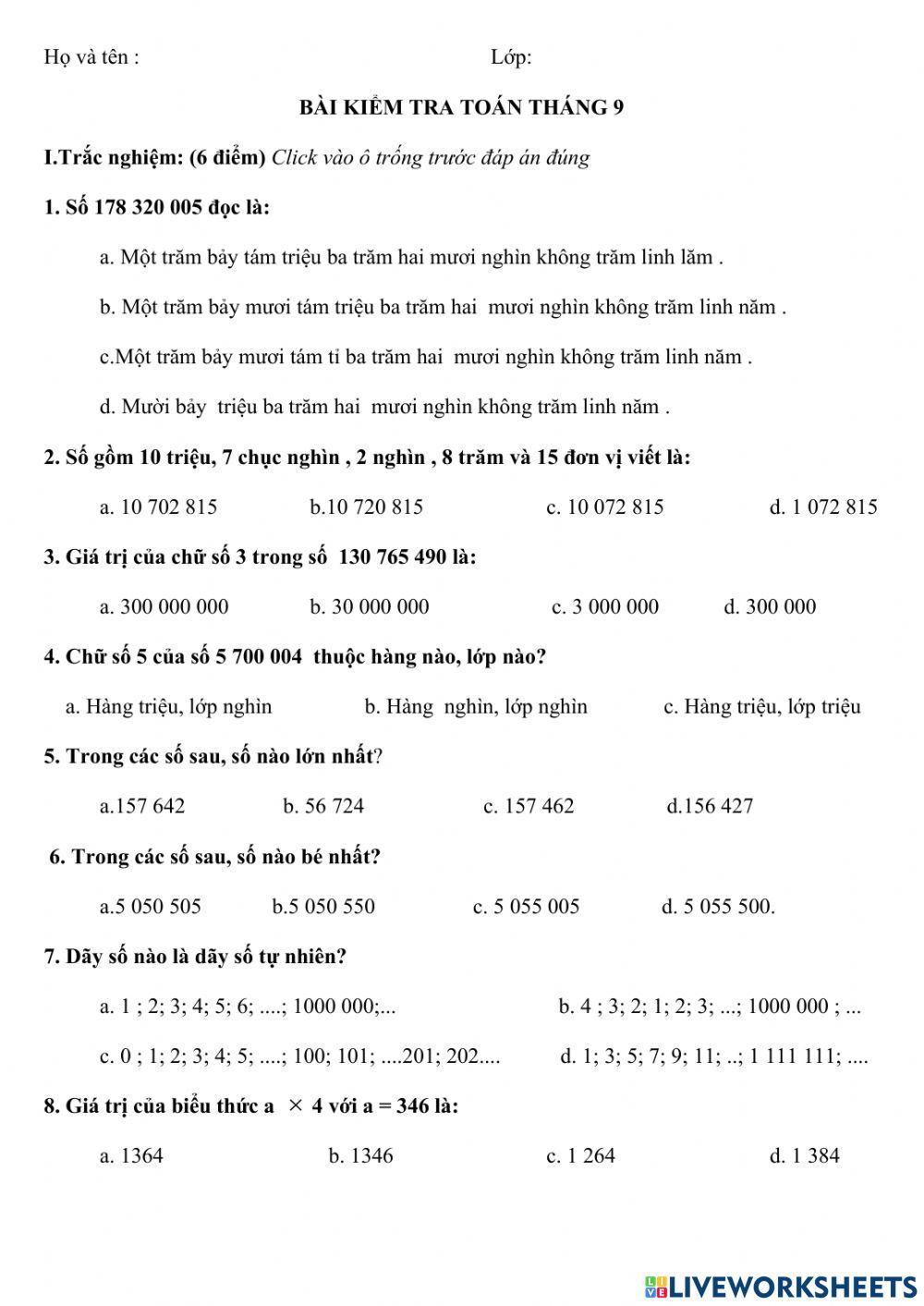 Kiem tra toan tháng 9