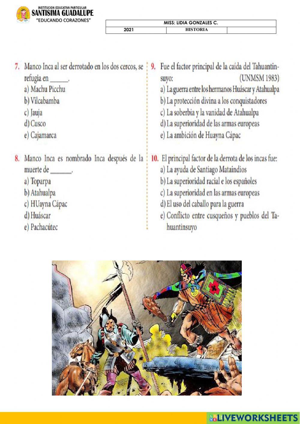 Resistencia indígena: La rebelión de manco inca