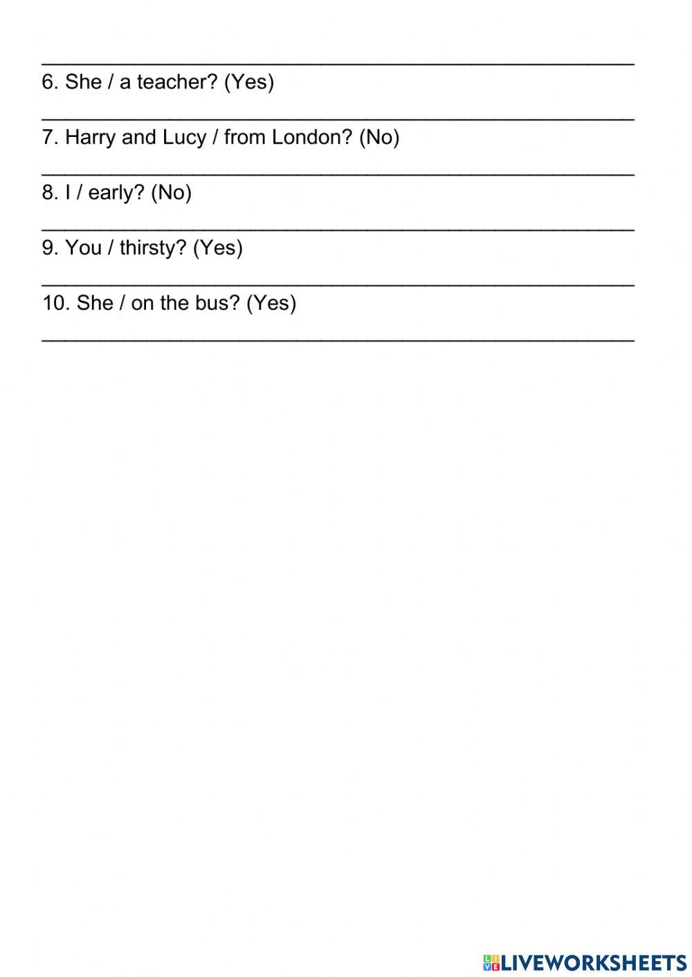 GRADE 6-PRESENT SIMPLE (QUESTION)