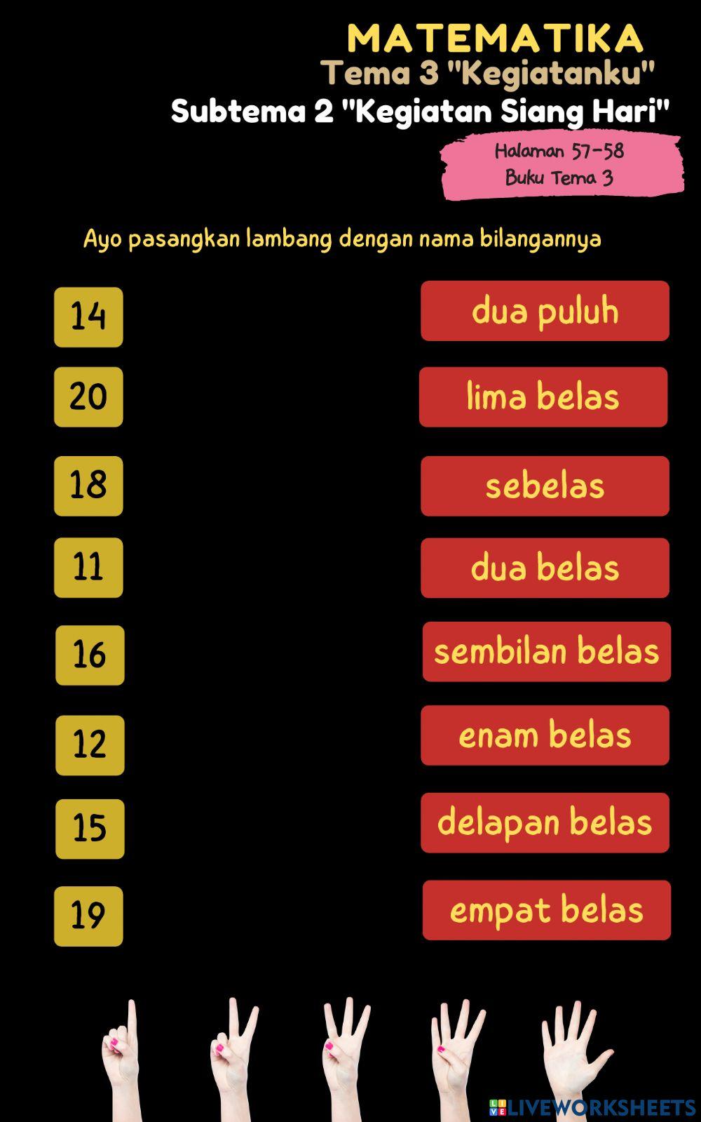Aturan di Rumah - Matematika -  Kelas 1 Tema 3 Subtema 2