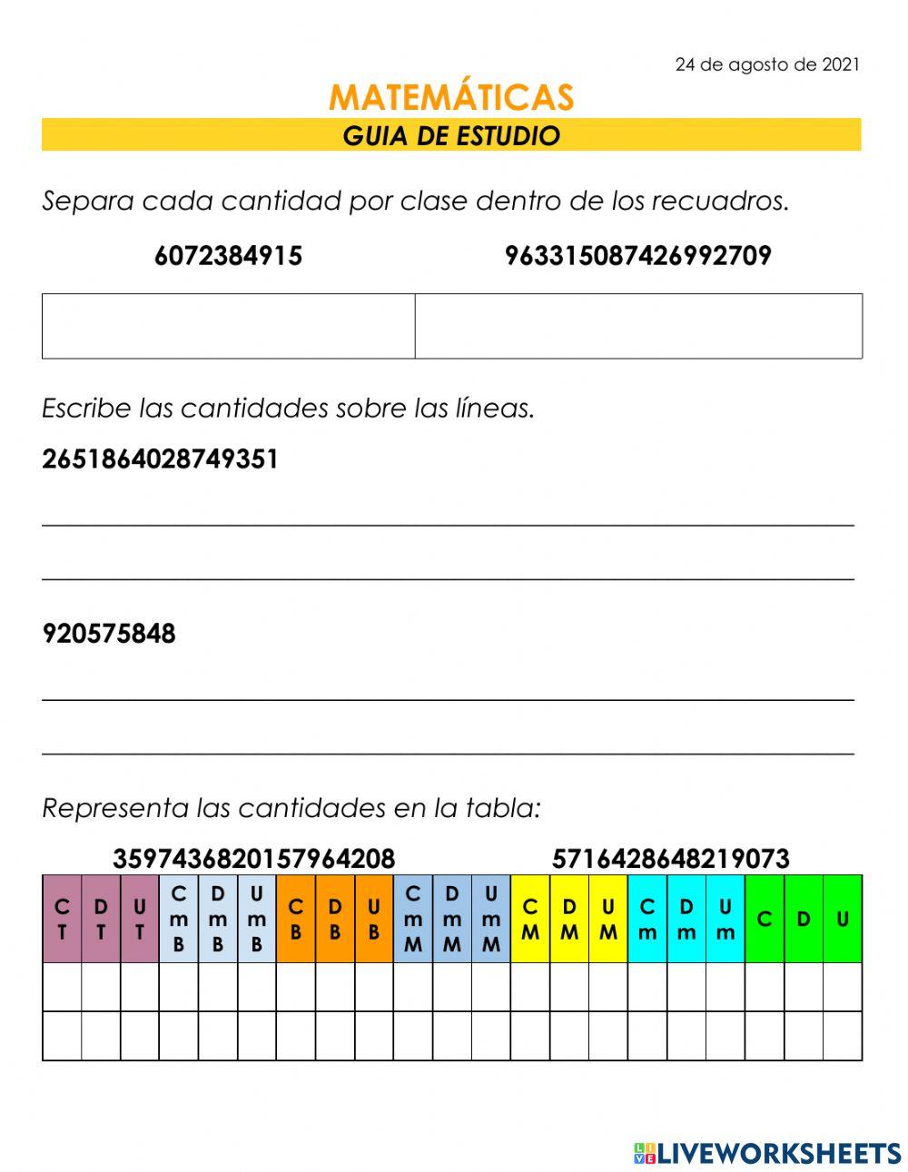 Guia de estudio examen sep mate