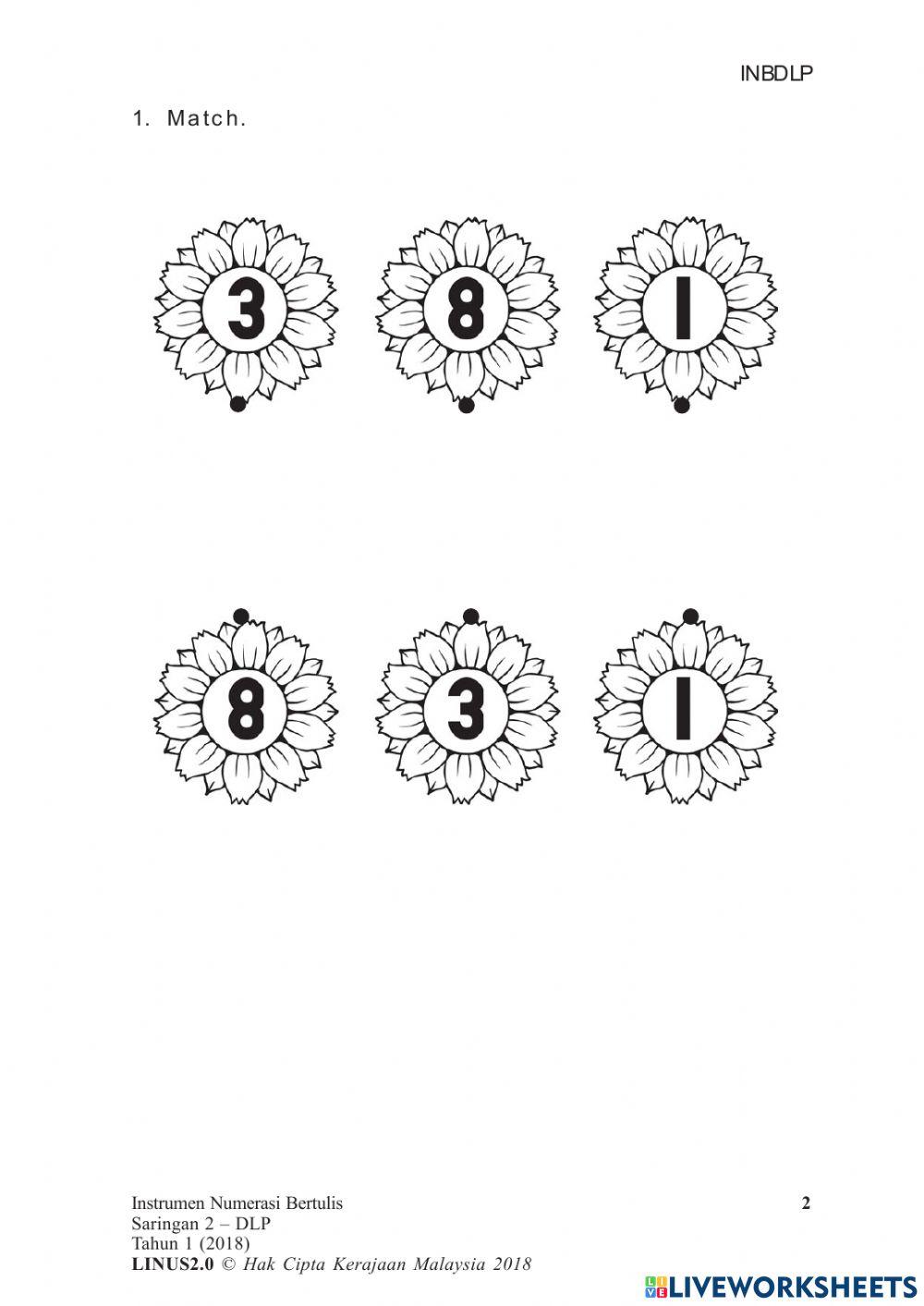 Saringan numerasi tahun 1