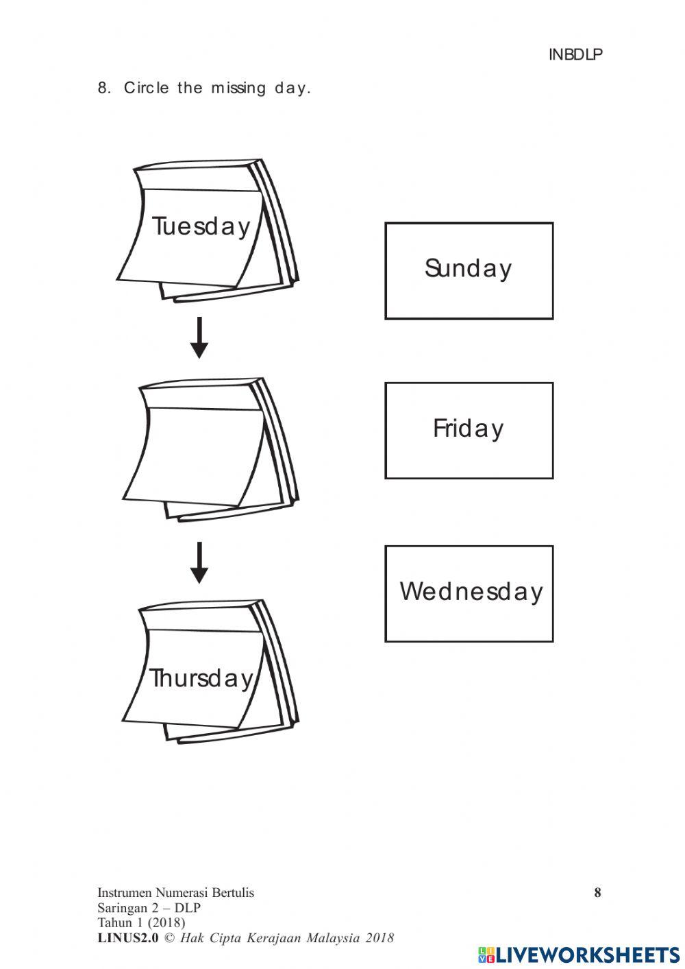 Saringan numerasi tahun 1