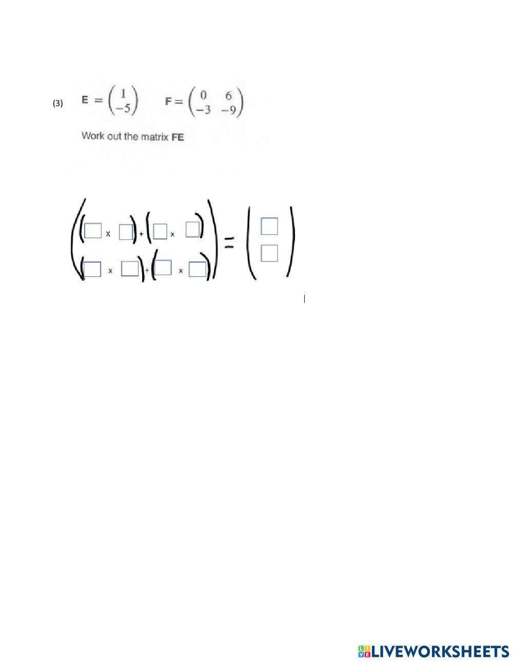  Multiplying 2x2 matrix with 2x1 matrix (Secondary School Mathematics Teacher)