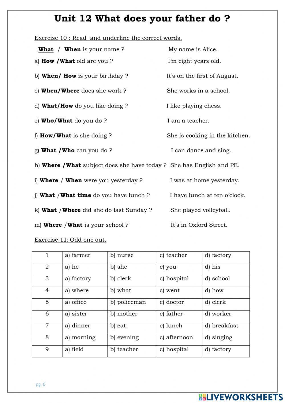 What does your father do?