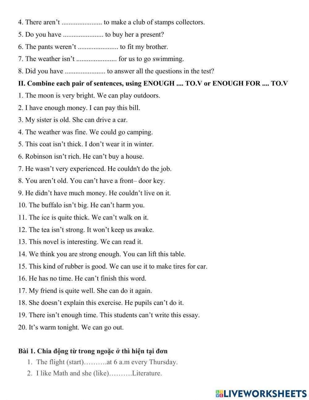 E8-U1-enough, Simple tense