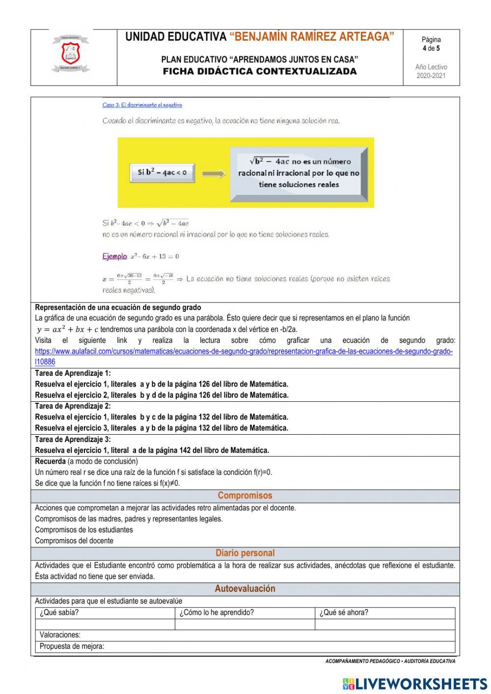 Matemáticas tercero de inclusión
