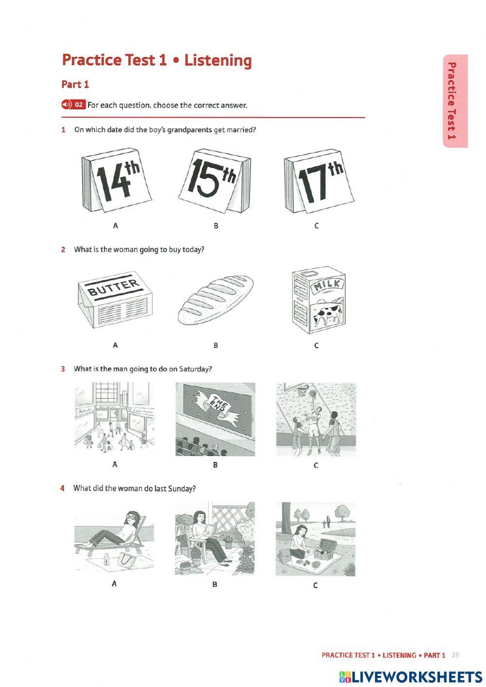 OXFORD PRELIMINARY LC TEST 1
