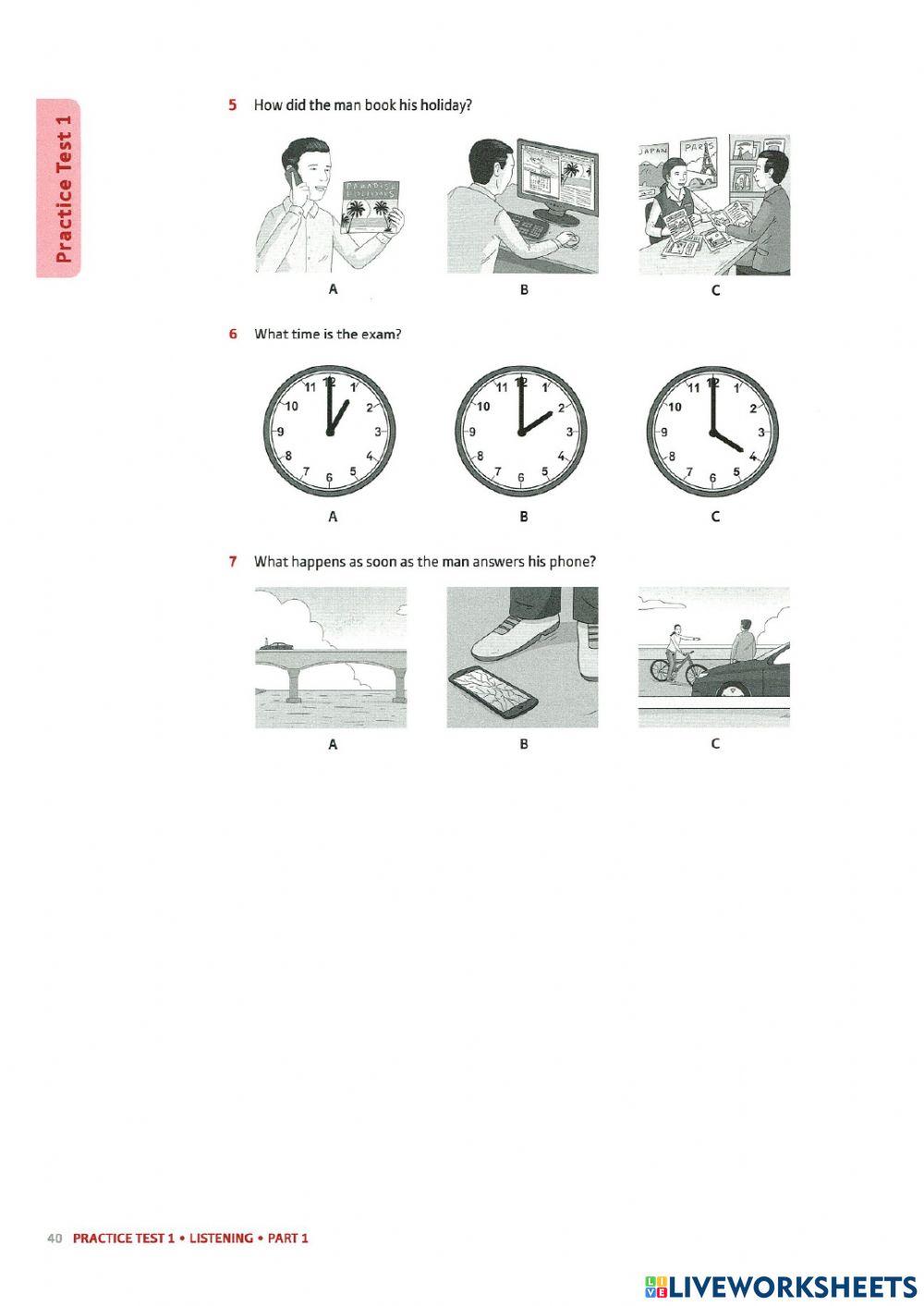OXFORD PRELIMINARY LC TEST 1