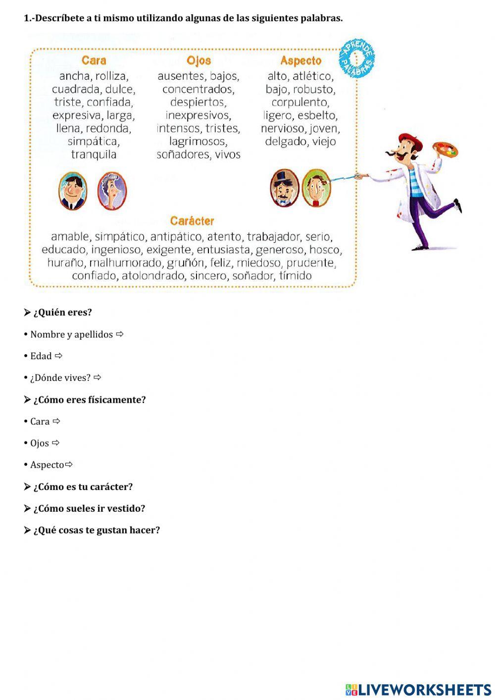 Descripción de personas