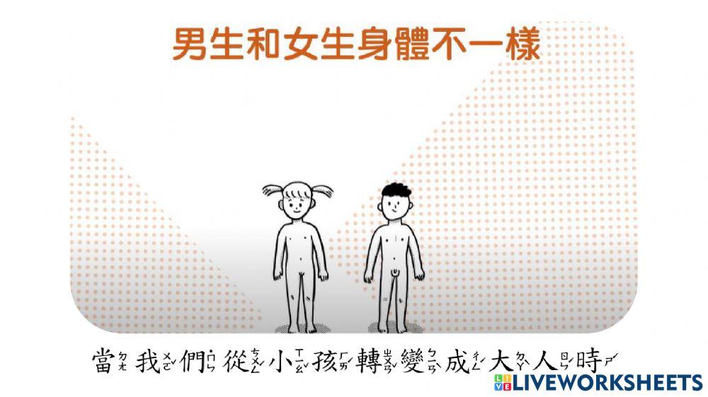 自我保護-男生和女生身體不一樣
