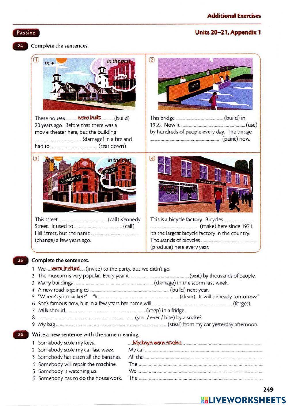 Tense revision active and passive