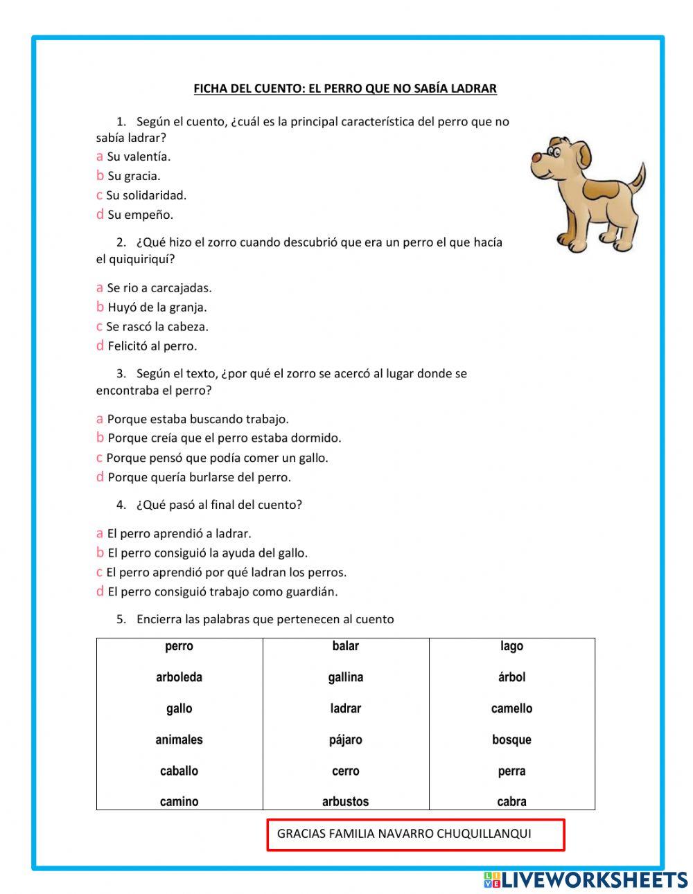 El perro que no sabia ladrar