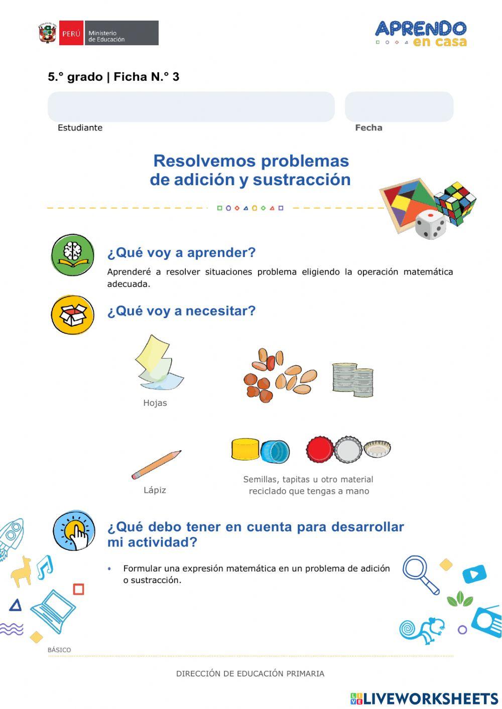 Ficha n° 3 matemática