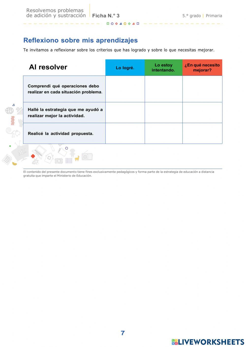 Ficha n° 3 matemática