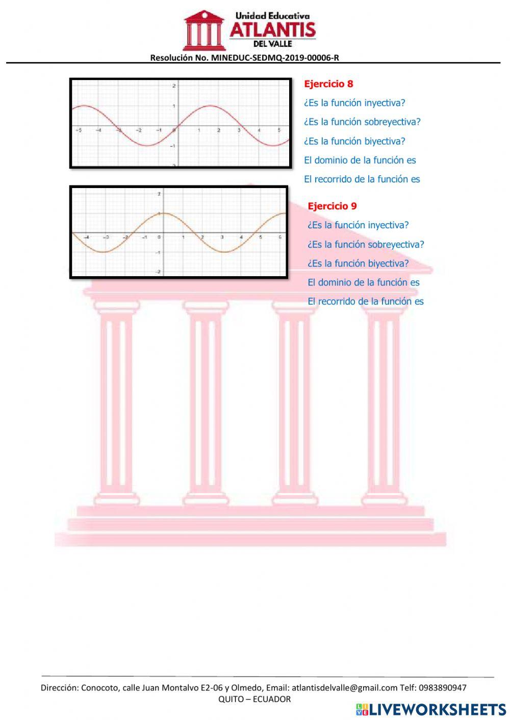 Propiedades de las funciones