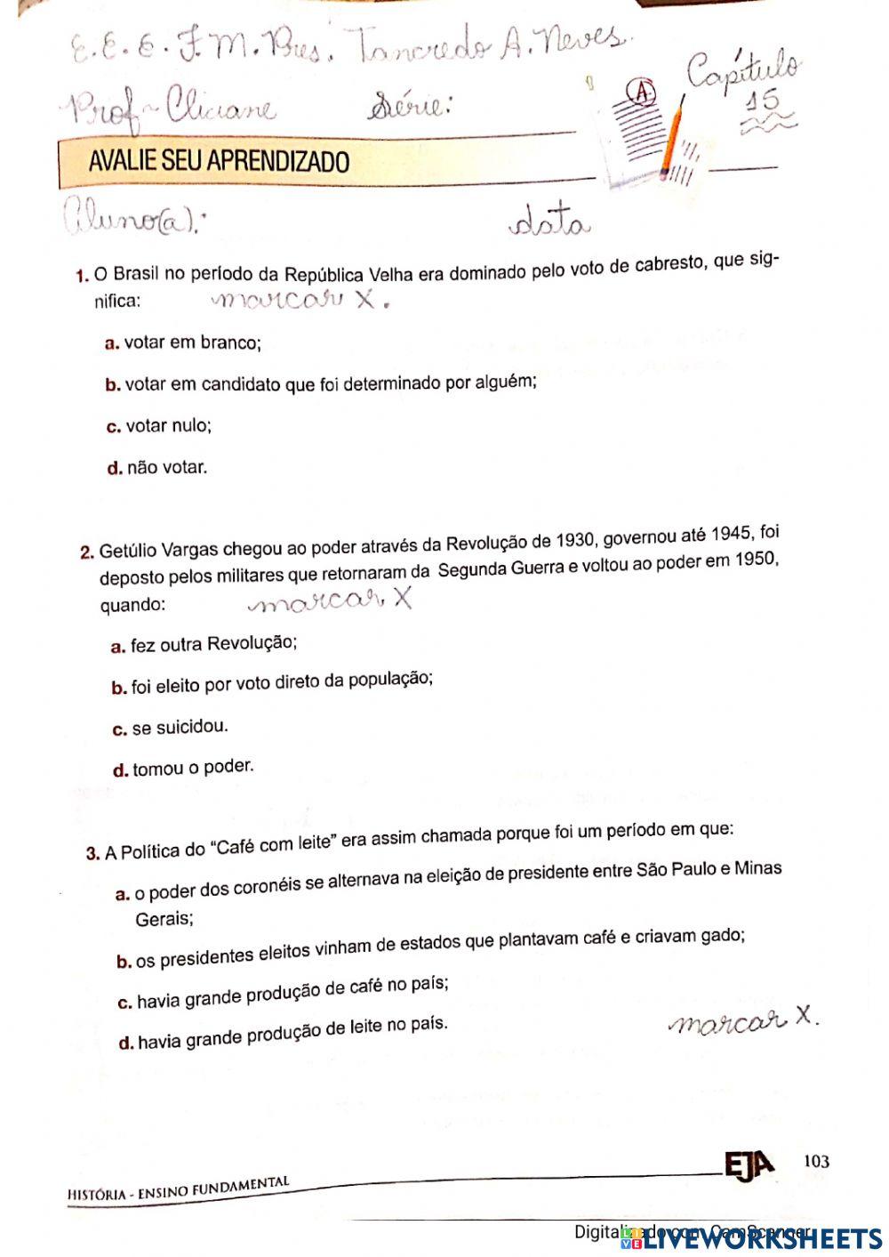 O Brasil no começo do século XX