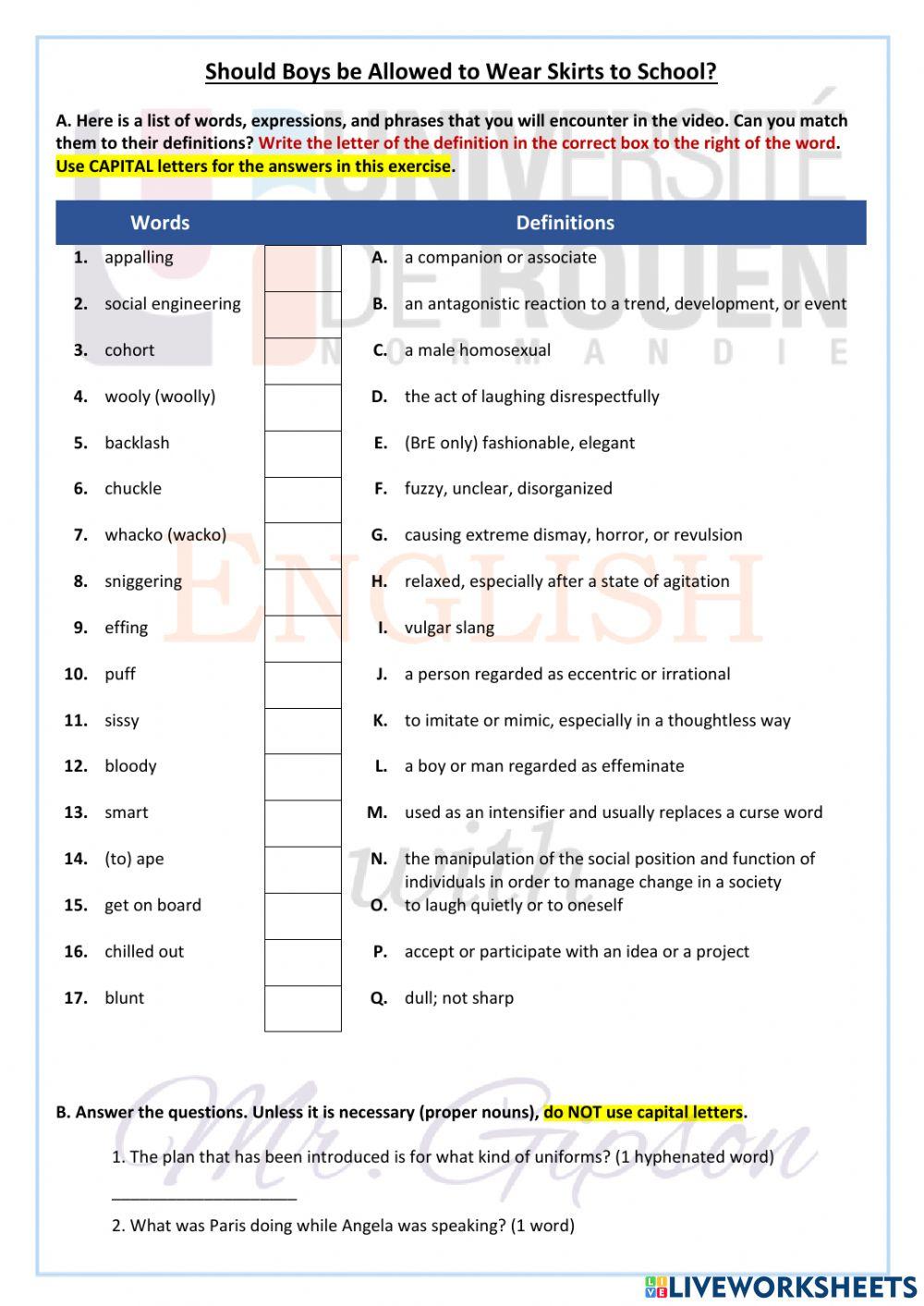 Should Boys Be Allowed to Wear Skirts to School