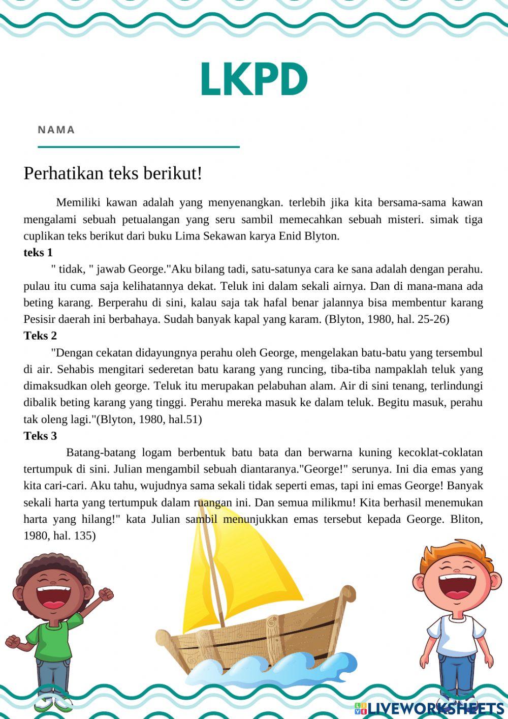 Soal Literasi Kelas V bagian 3