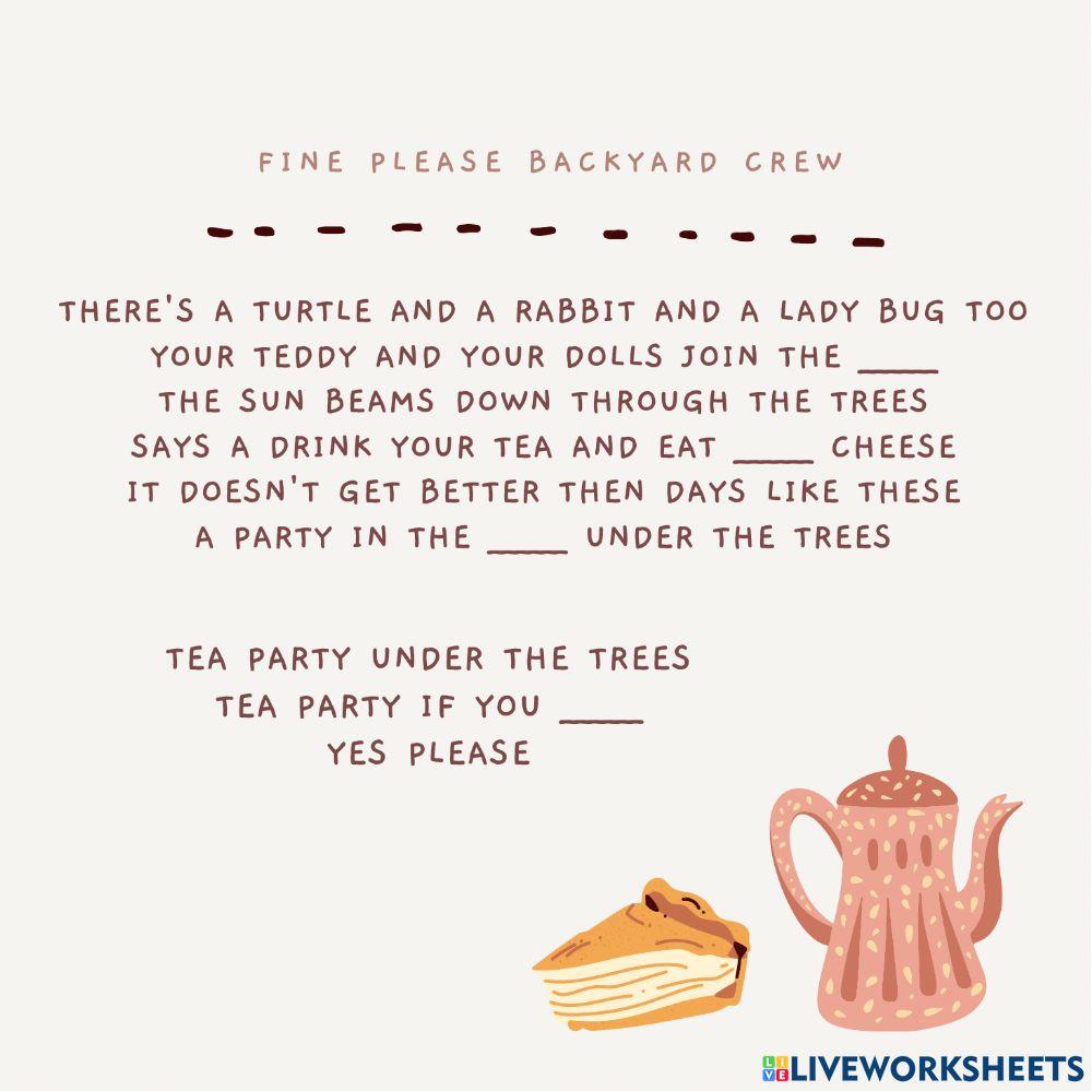 tea party song