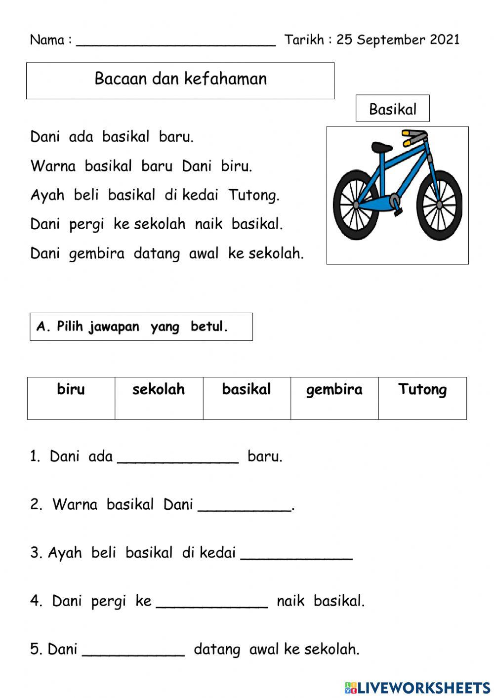Bacaan dan Kefahaman