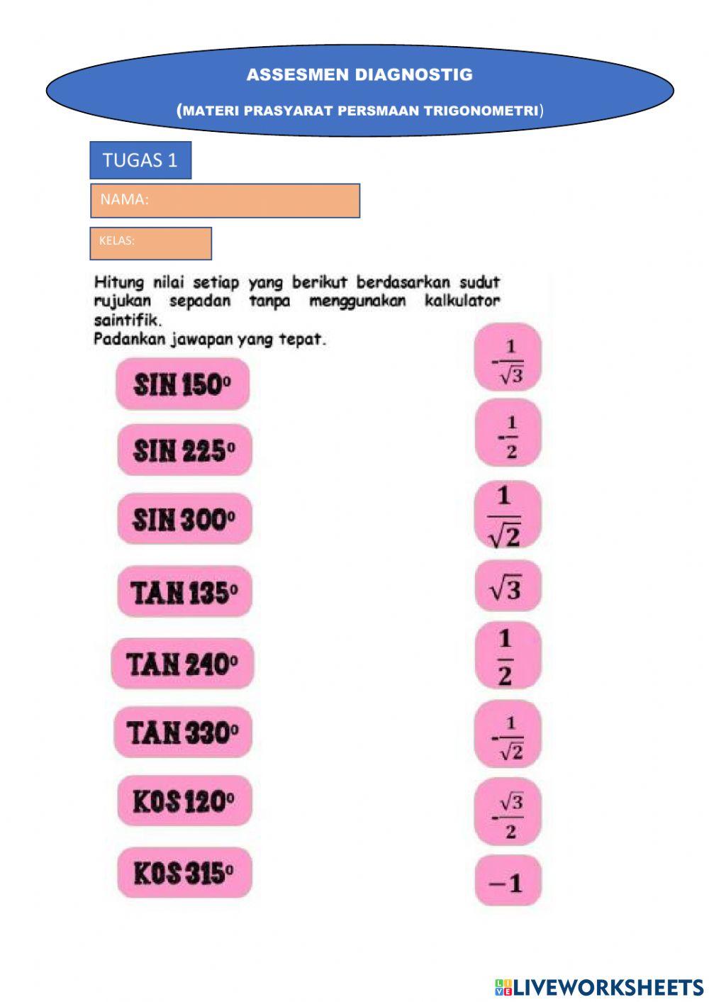 Perbandingan trigonometri