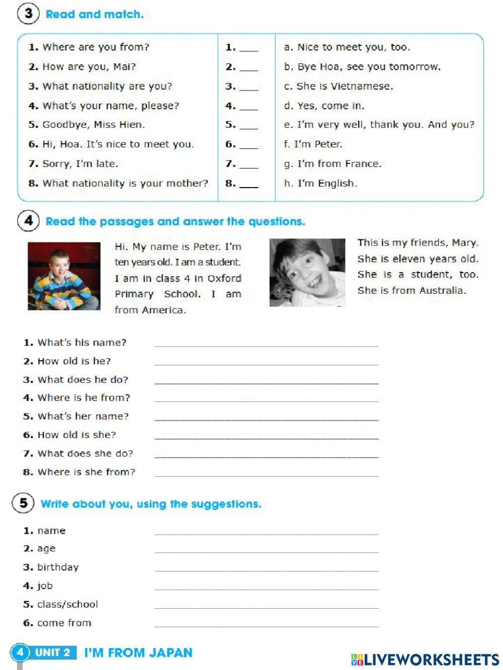 Unit 2-Where are you from?