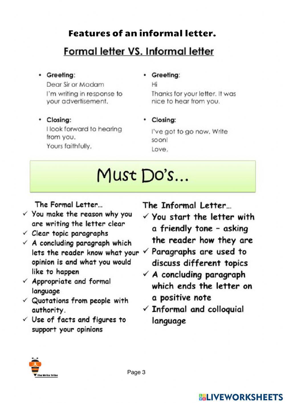 2021 Week 31 Situational: Informal Letter SEC-F part 1