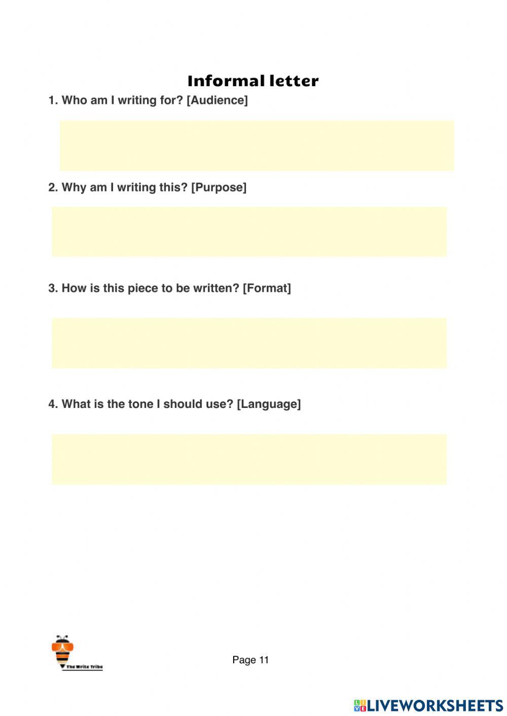 2021 Week 31 Situational: Informal Letter SEC-F part 2