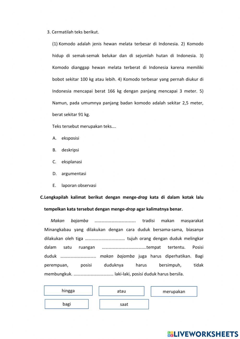 LKPD Bahasa Indonesia