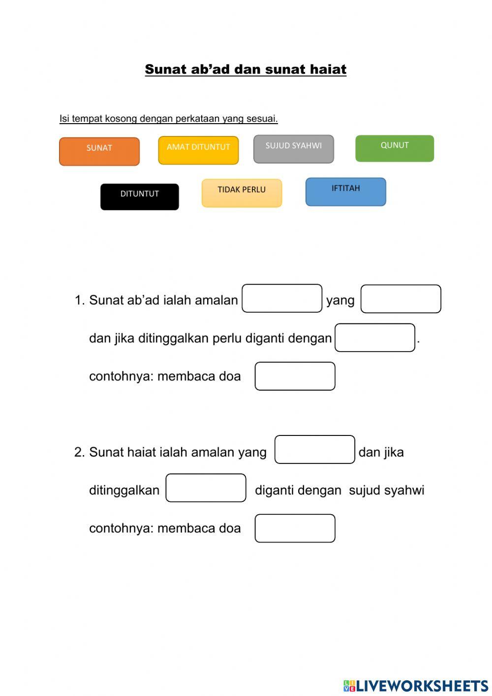 Sunat ab-ad dan haiat