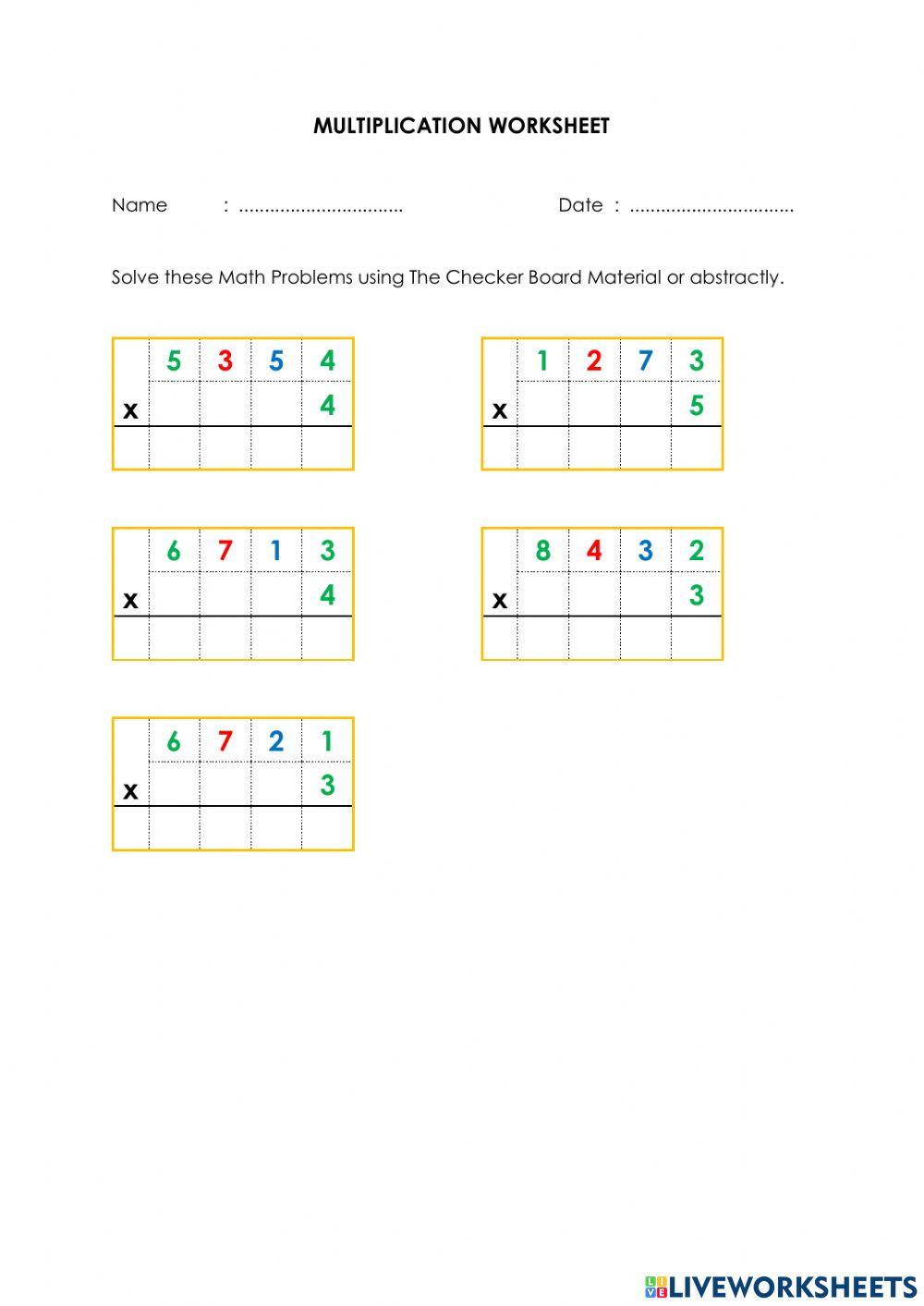 4 digits multiplication